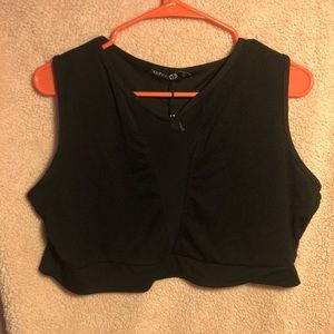 Plus size crop top from BooHoo